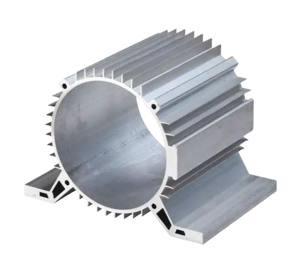 Aluminum extrusion motor casing